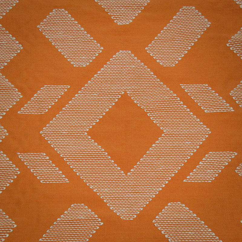Tapis d'extérieur tissé à la main, papaye, Rectangle 5 pi x 7 pi