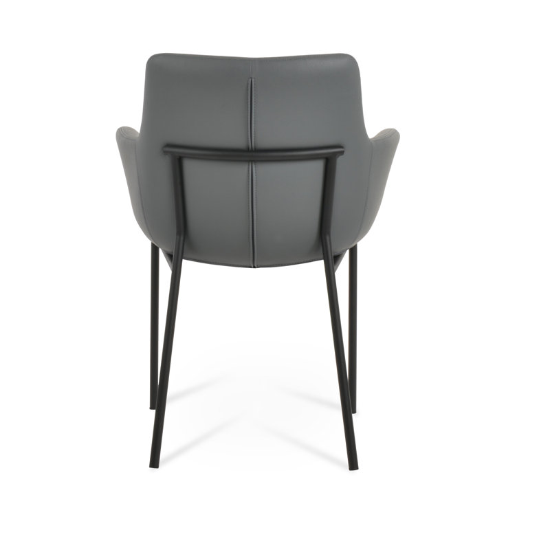 Fauteuil Bottega Harris, Noir, Gris