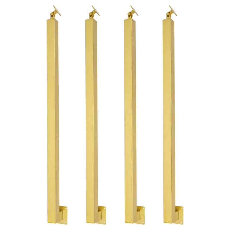 Square Stair Baluster Posts (3.15*3.15*37.4In), Gold