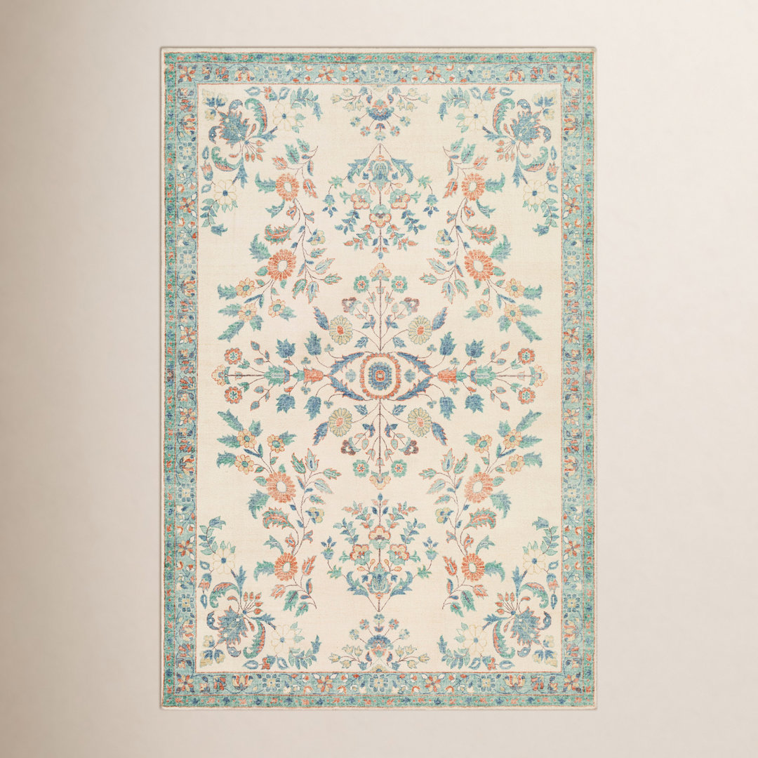 Berger Floral Indoor Rug Birch Lane™ Rug 