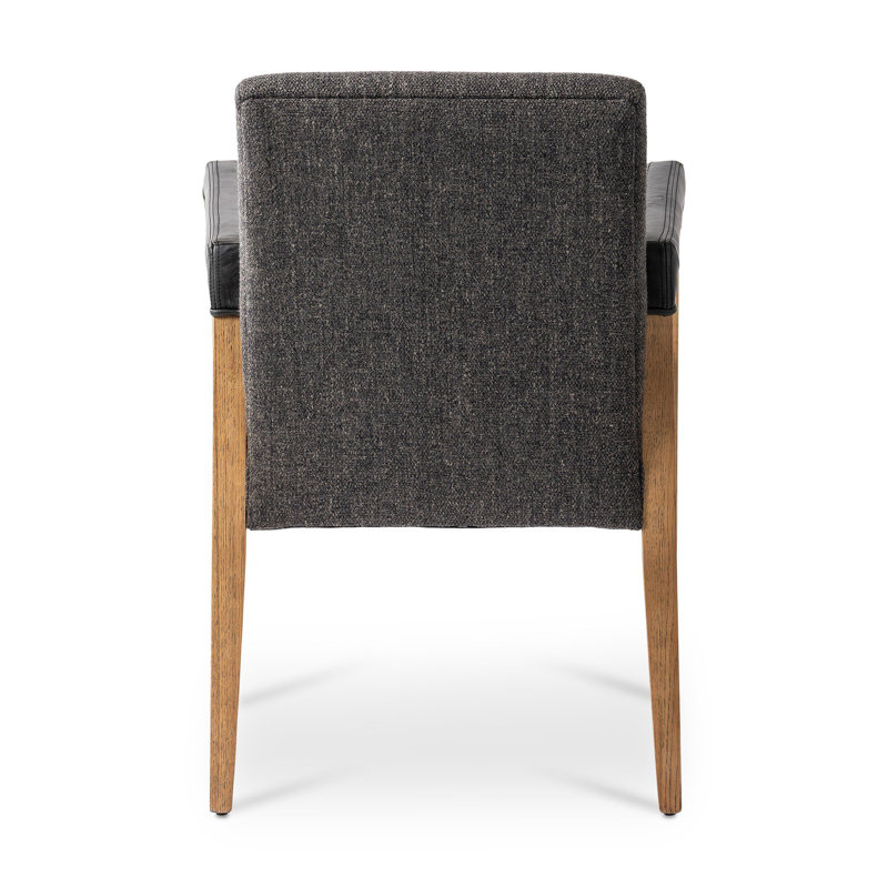 Reuben Upholstered Arm Chair, Linen Thames Ash