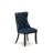 5 Piece Modern Dining Set Contains a Rectangle Rustic Wood Kitchen Table and 4 Polyester Fabric Upholstered Chairs, 36x60 Inch, Distressed Jacobean-124328894-91898336