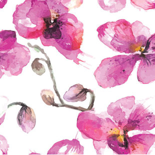Murale orchidée florale et botanique