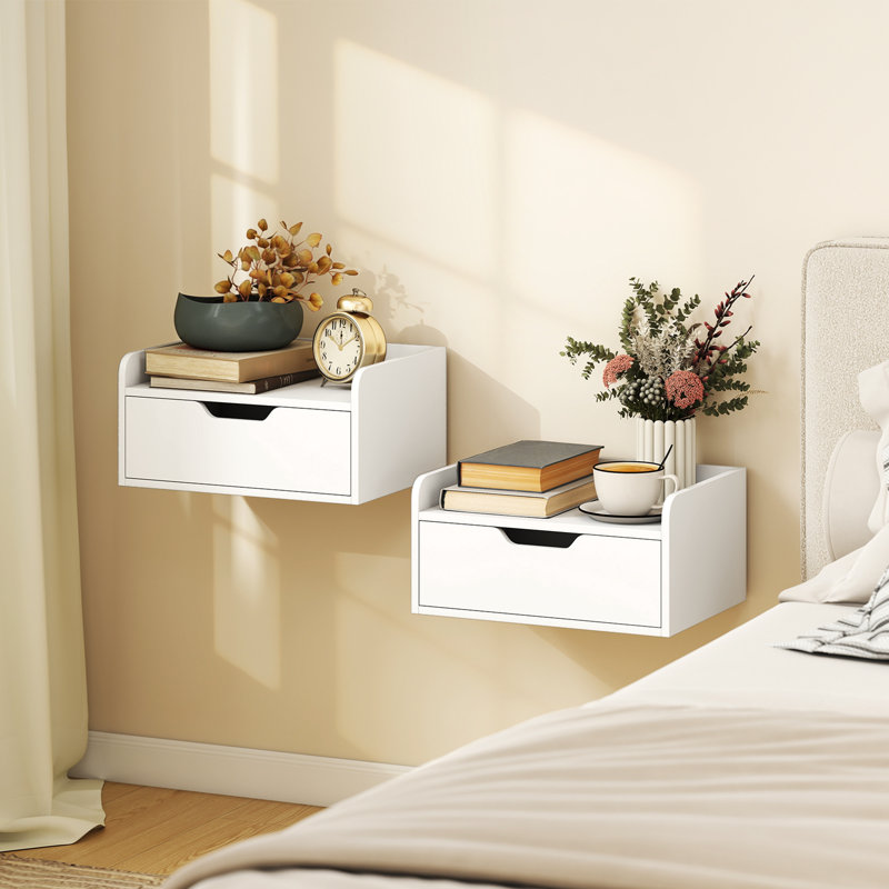 40cm W Manufactured Wood Bedside Table