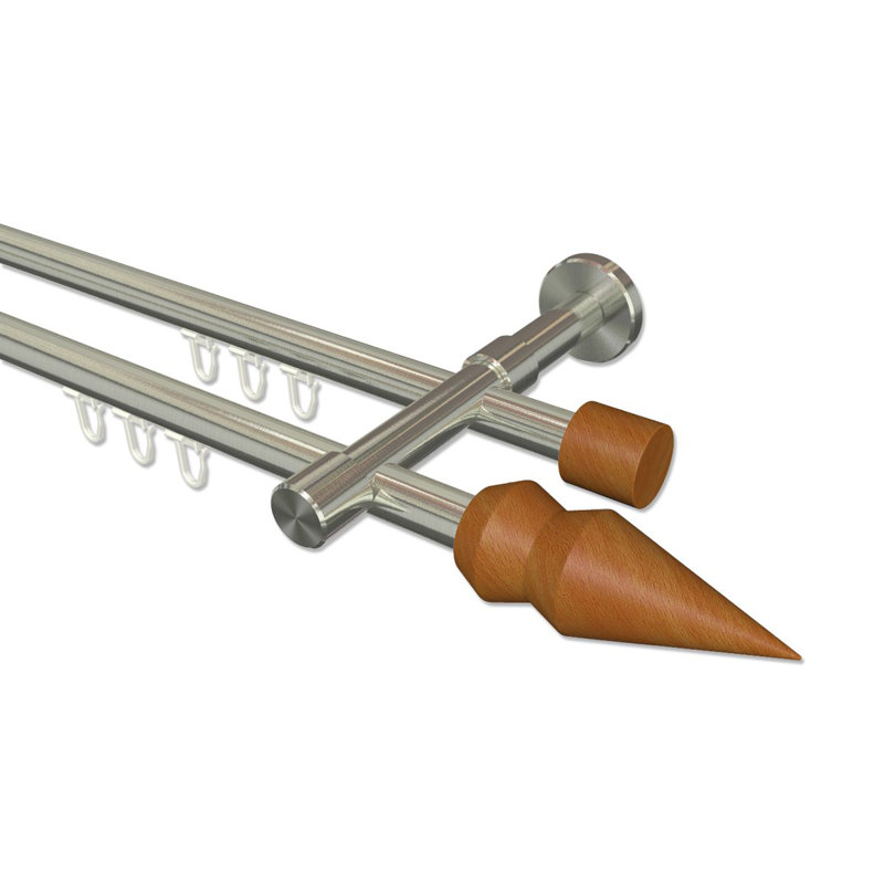 Thad Curtain Pole Set, 5cm H x 480cm W x 15cm D