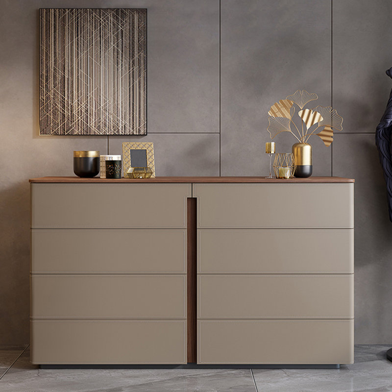 Armoire de rangement fonctionnelle et moderne, multi-tiroirs, Kaki, H 39,37 po x l 39,37 po x P 15,75 po