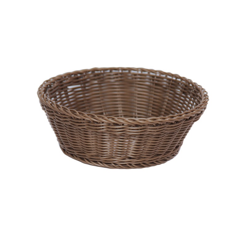 Excelsa Plastic Decorative Basket, Brown