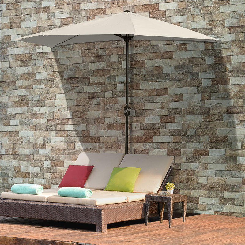 Balcony 293cm Balcony Parasol, Cream