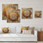 Blanc et or Mandala VI - impression de mandala boho sur bois de pin naturel-918414270