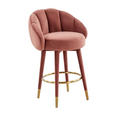 Glenolden Swivel Counter & Bar Stool -  Everly Quinn, 059F38C9D24246BAA4A414CF3A05A310