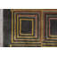 Tapis olive / moutarde / rosé en laine noué à la main de conception unique 17 pi 7 po x 25 pi 6 po New Age