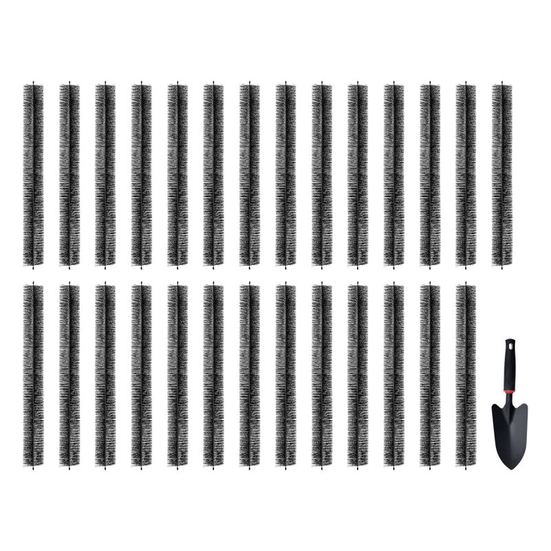 Brosse pour gouttière VEVOR, 80 pieds de longueur totale, outils de nettoyage de 4,33 pouces de diamètre, brosse pour gouttière au niveau du sol