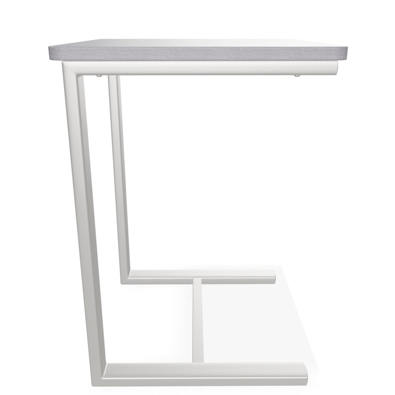 Outdoor Square Side Table, Gray/Snow