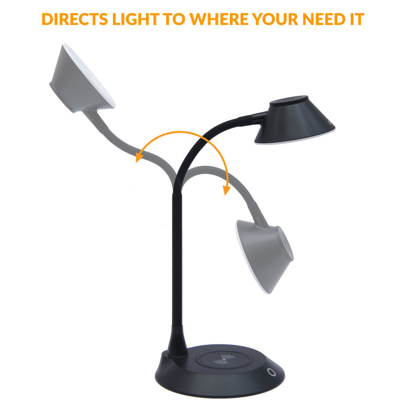 Lampe de bureau 19,1 po noire