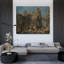 "Un Capriccio architectural avec une statue d'Hercule et des personnages en costume classique" par Pietro Capelli - Art mural sur toile tendue avec châssis-484361980