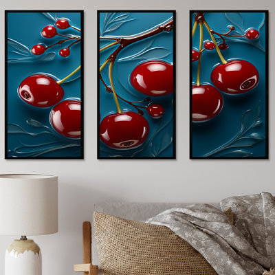 Red Cherry Tree Explosion 1 - Cherry Wall Art