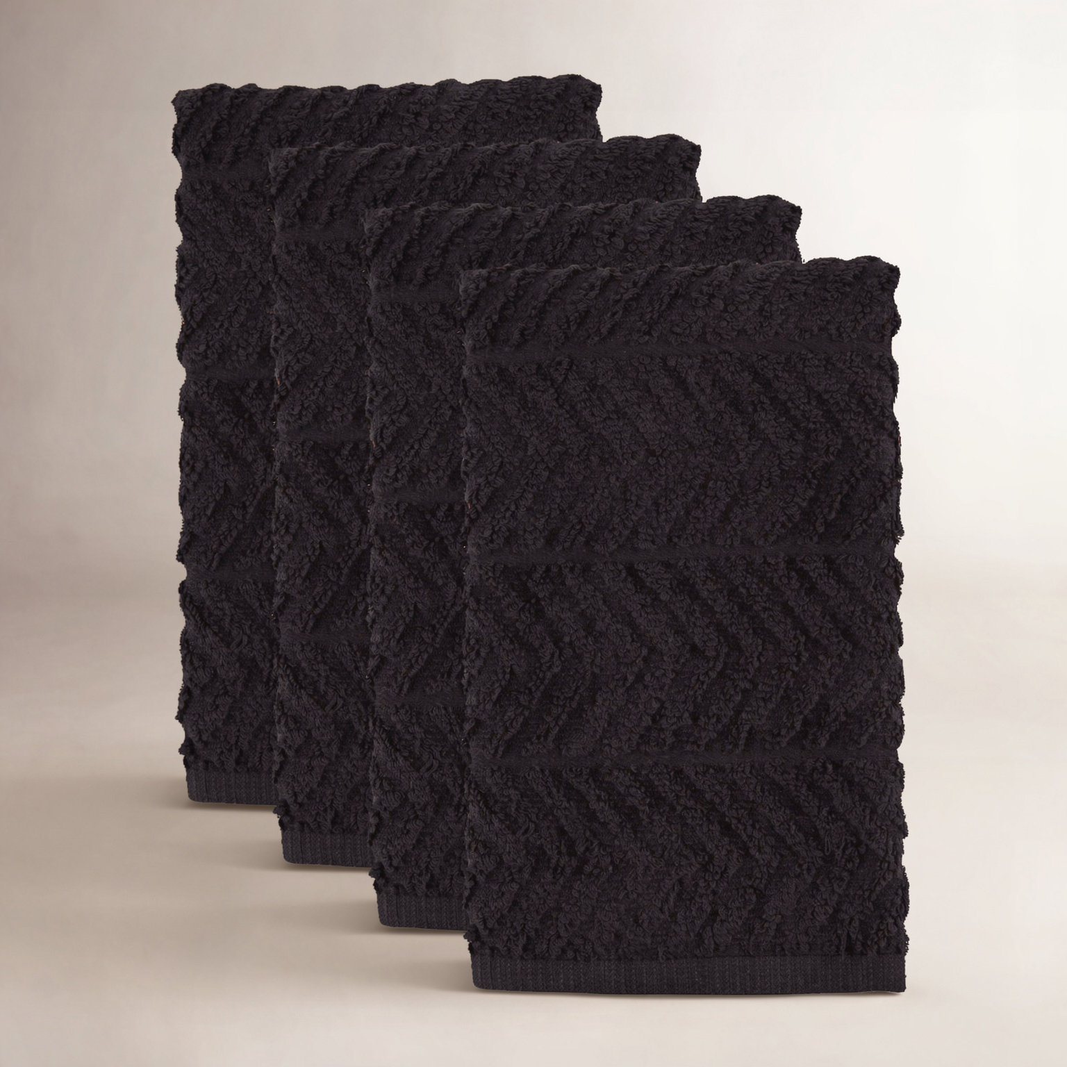 Cotton Dish Cloth Kitchen Towel, Black