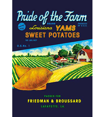 Pride of the Farm Brand Framed  Vintage Advertisement