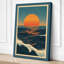 Sun Over Waves Coastal - Wrapped Canvas-1969479702-1969479704