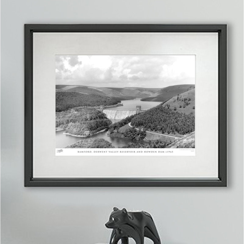 Bamford, Derwent Valley Reservoir And Howden Dam C1965 - Single Picture Frame Print, 28cm H x 36cm W x 2.3cm D