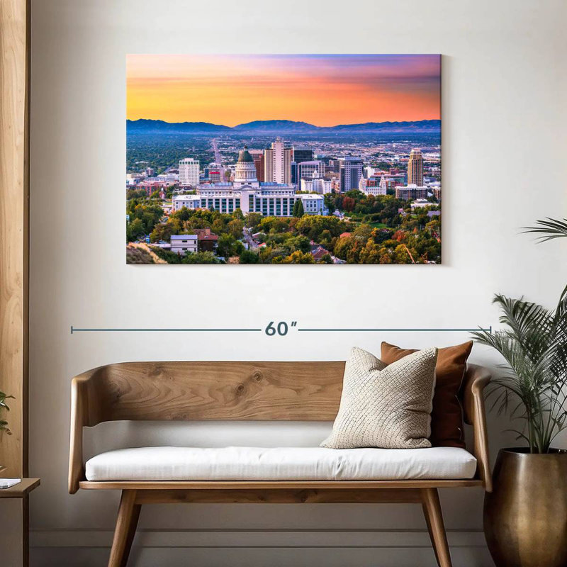 Paysage de camion à Salt Lake City, H 30 po x l 45 po