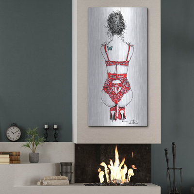 Hokku Designs 'Prim And Proper' by Loui Jover Metal Wall Art,