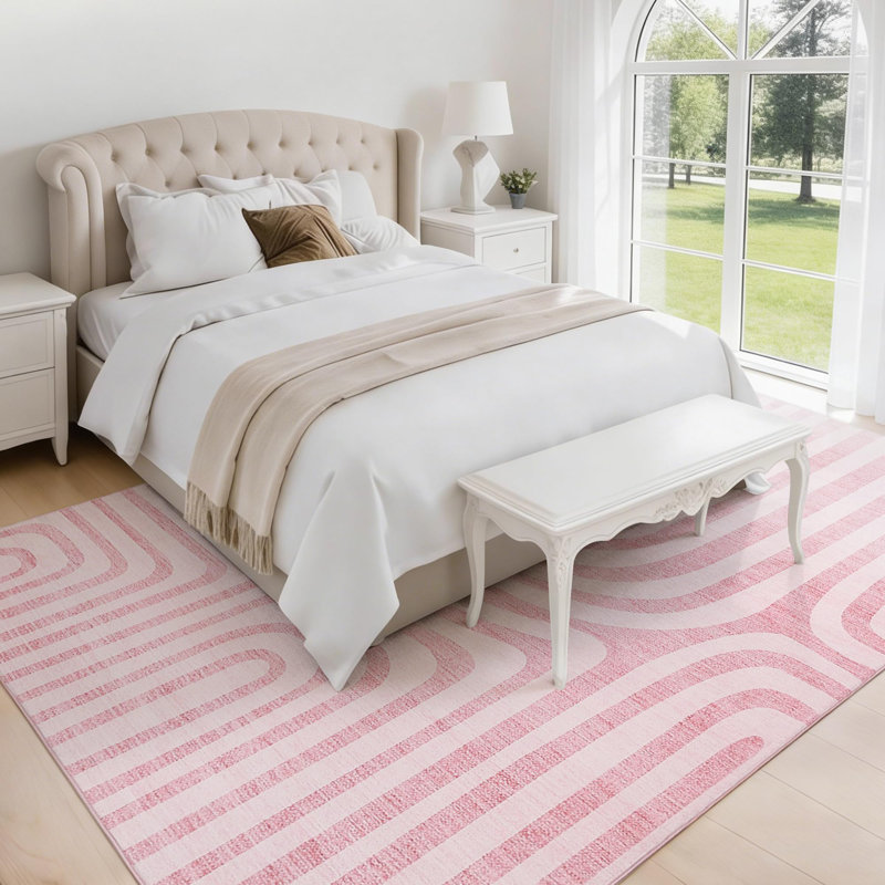 Area Rugs, Abstract Modern Washable Rugs, Non-Slip Low-Pile Soft Floor Carpet for Bedroom, Living Room, Dining Room