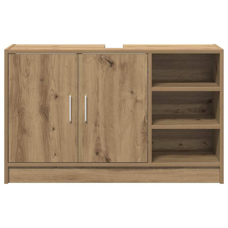 Sink Cabinet With Door 90 X 29 X 55 Cm Engineered Wood, Artisan Oak