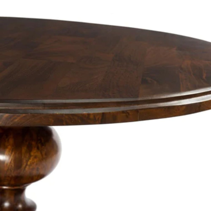 Table en bois massif Helen, Chêne, 30" H x 60" W x 60" D