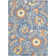 Gregori Blue Rose Farmhouse Rug