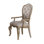De 2 fauteuils, taupe beige et antique, passepoil à boutons, tablier de siège habilement courbé, tablier intérieur apaisant, tablier