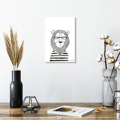 Lion dans des verres