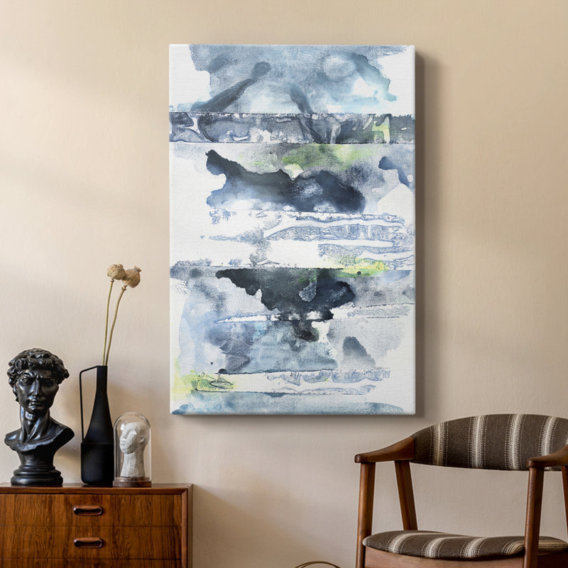 Blue Memories II - galerie sur mesure, H 36 po x l 24 po