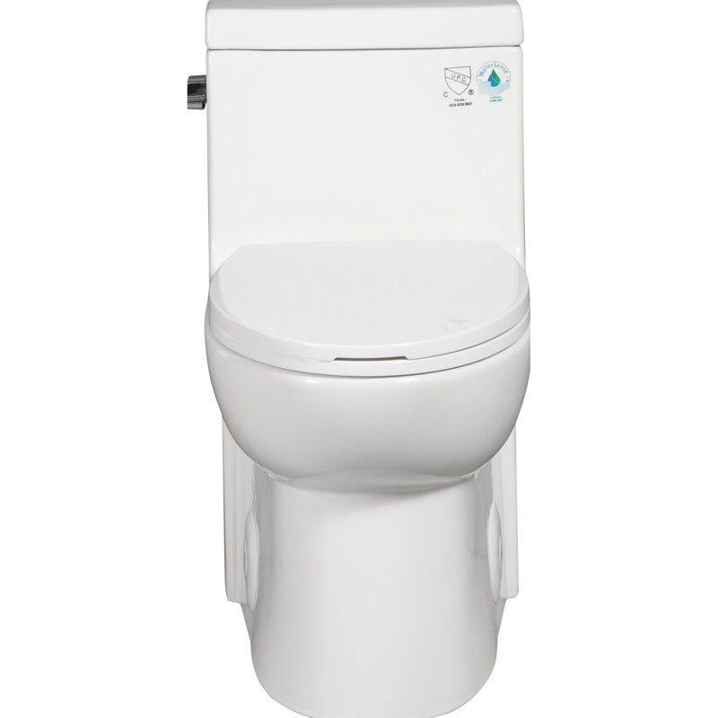 Couvercle de réservoir de toilette en plastique blanc - Modern Modern