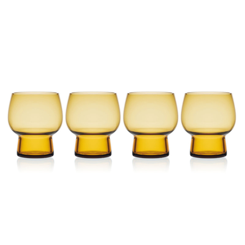 Verre à vin 14 oz. Phoebe Verres doubles Old Fashions, Ambre