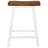 vidaXL Bar Stool Brown and white Solid wood Standard Durable