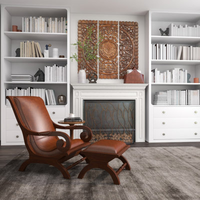 Fauteuil et repose-pieds Korey