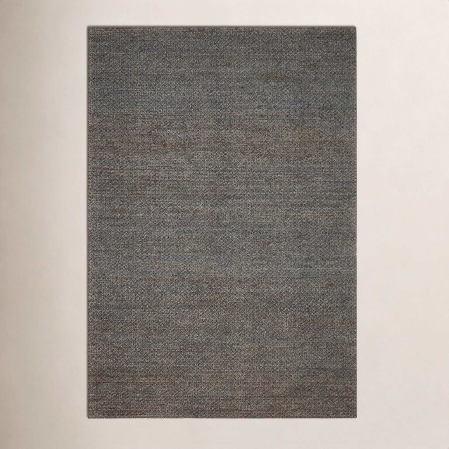 Abisai Brown Gray Hand-Woven Jute Rug, Rectangle 9'3" x 13'