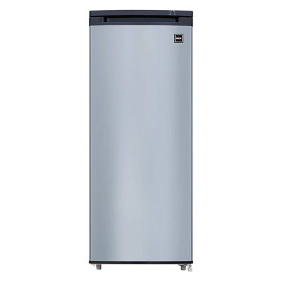 RCA RFRF695 6.5 Cubic Foot Deep Small Mini Adjustable Upright Freezer, Silver