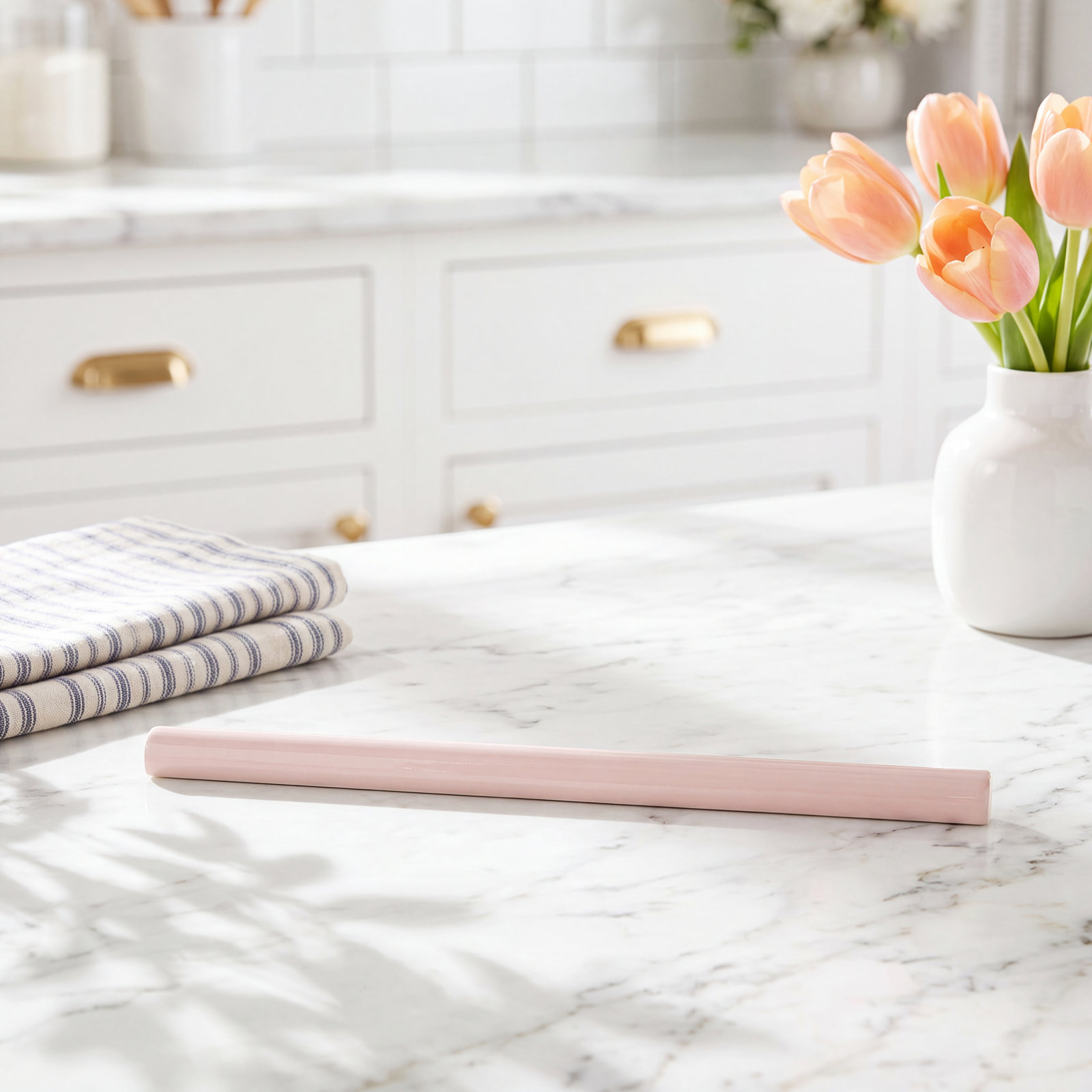 Arte Tile Trim, Glossy Pink