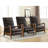 26" Wide Mid Century Modern Oil Wax Leather Manual Club Recliner Chair (Set Of 3)-110226637