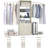 25" - 103" Closet System with Cabinets（Adjustable rod/clapboard）-1925016034