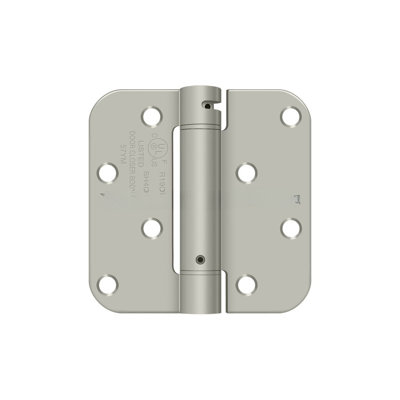 Charnière à ressort Deltana DSH4R515BM 4 po x 4 po x 5/8 po, homologuée UL en nickel brossé
