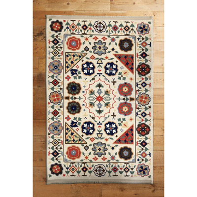 Cotton Floral Indoor Rug