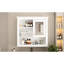 Armoire de salle de bain avec miroir 32 po, 4 tablettes, rangement pour salle de bain compacte-1381858499