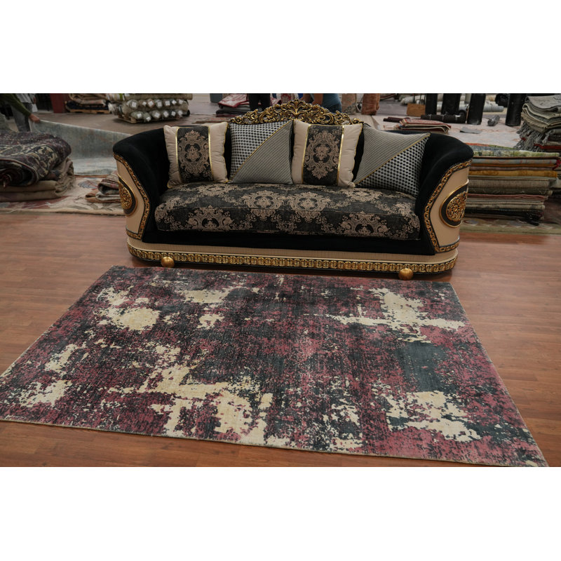 Modern Abstract Living Room Area Rug 5x8