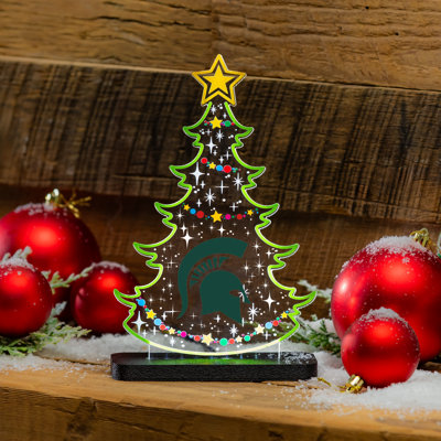 Décoration d'arbre de Noël à DEL Michigan State University College