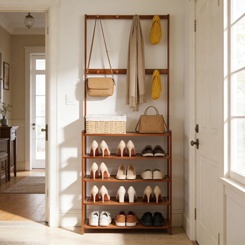 Gabbert 69.5 cm W Hall Tree with Shoe Storage