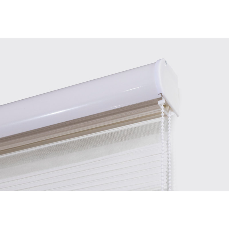 Semi Sheer Zebra Shades, 250 cm L x 120 cm W, White