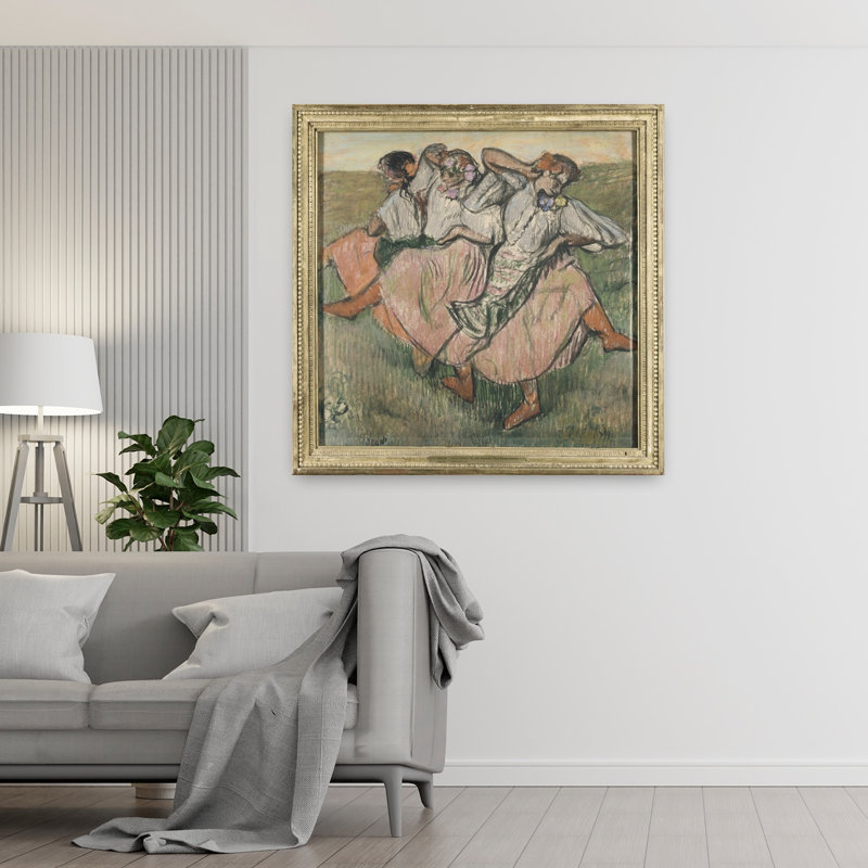Three Russian Dancers Traditional Contemporary Wall Art Print, 121.92cm H x 121.92cm W